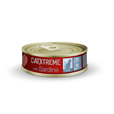 Lata Catxtreme Sterilised paté com sardinhas para gatos